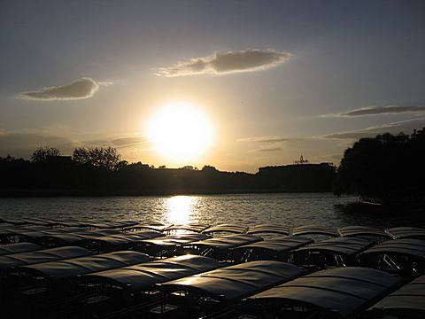 Peking - Bei Hai Park - Sonnenuntergang