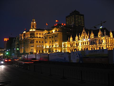 Shanghai - Bund bei Nacht