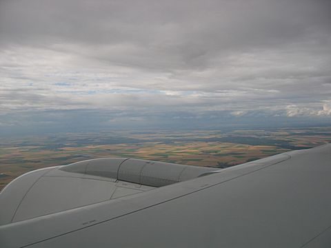 Anflug auf Paris CDG