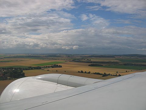 Anflug auf Paris CDG