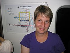 Susanne in der U-Bahn